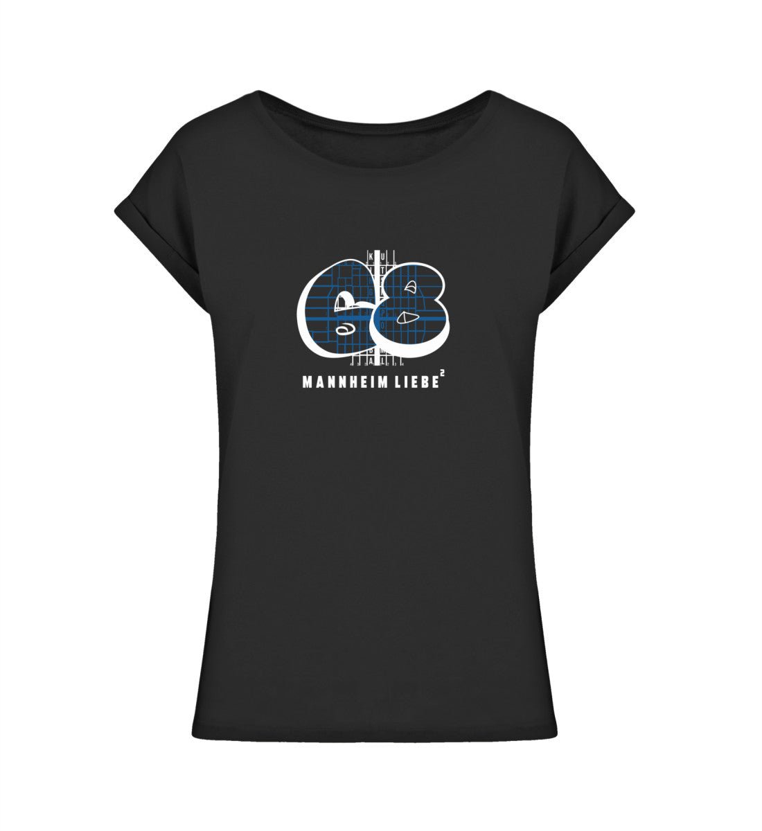 68 Mannheim Quadrate Damen Extended Shoulder Shirt - talejo