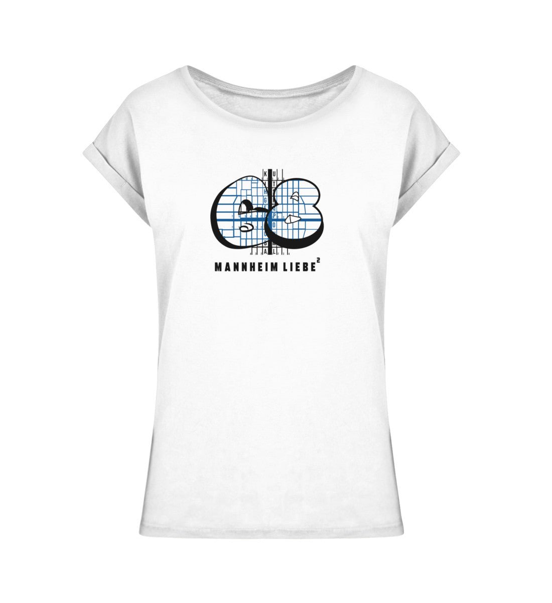 68 Mannheim Quadrate Damen Extended Shoulder Shirt - talejo