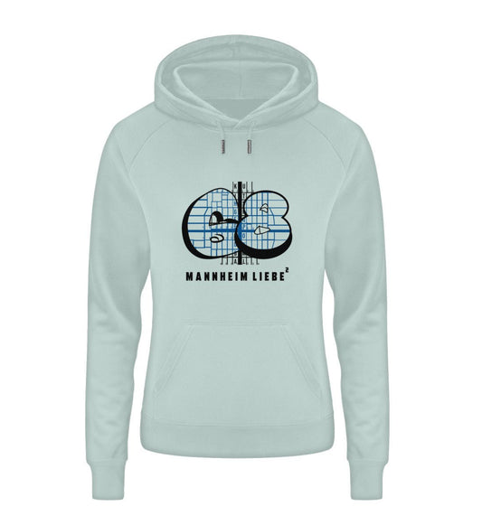 68 Mannheim Quadrate Damen Organic Hoodie - talejo