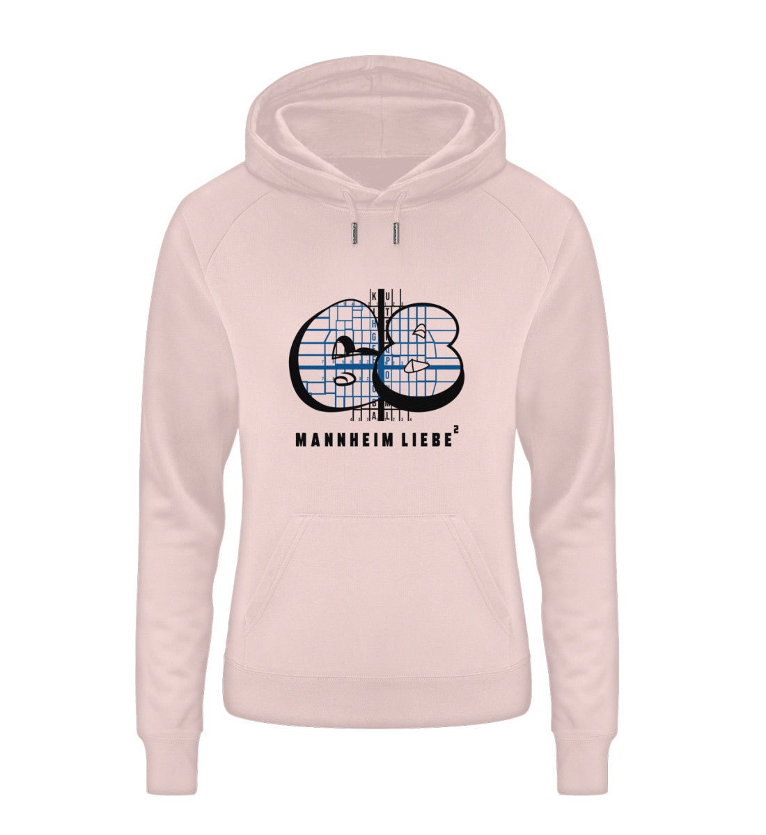 68 Mannheim Quadrate Damen Organic Hoodie - talejo