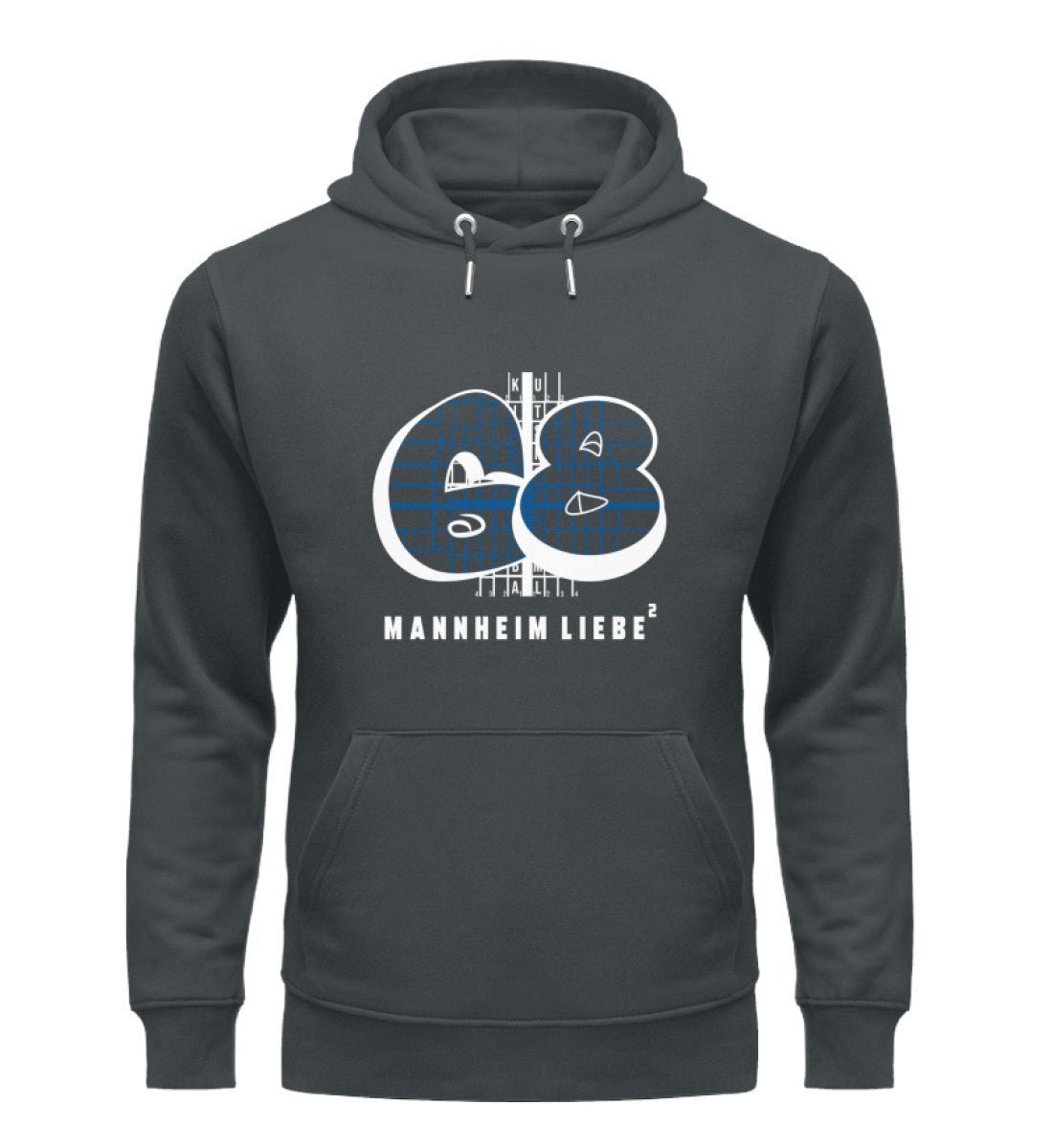 68 Mannheim Quadrate Herren Organic Hoodie - talejo