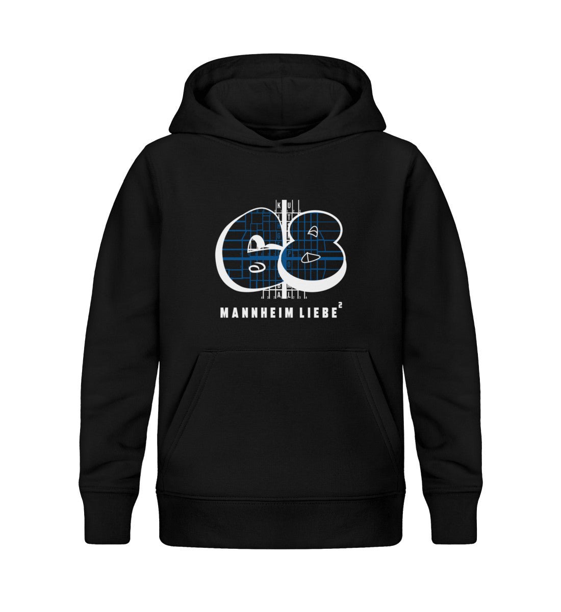 68 Mannheim Quadrate Kids Organic Hoodie - talejo
