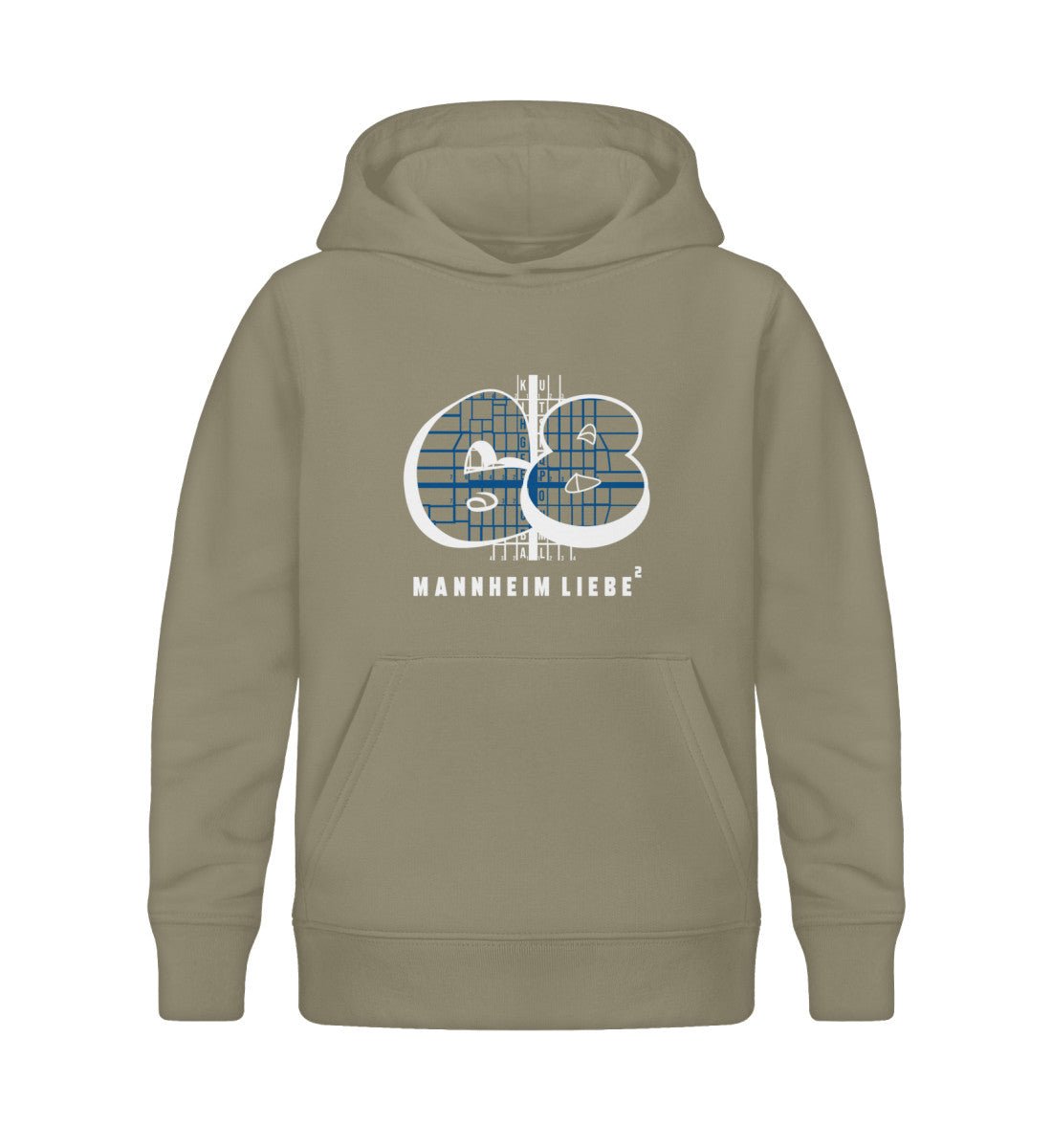 68 Mannheim Quadrate Kids Organic Hoodie - talejo