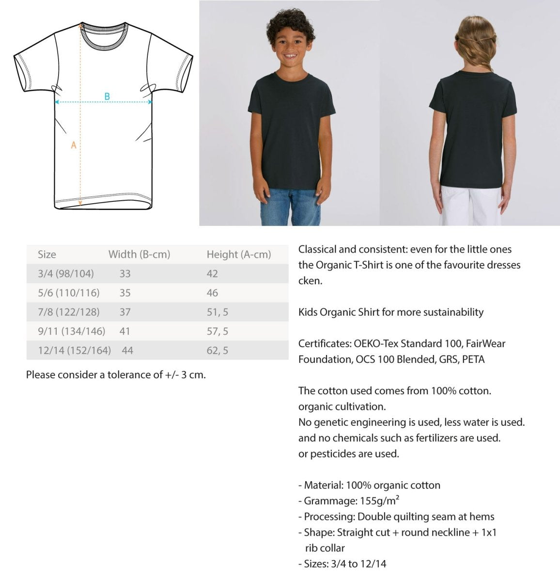 68 Mannheim Quadrate Kids Organic Shirt - talejo