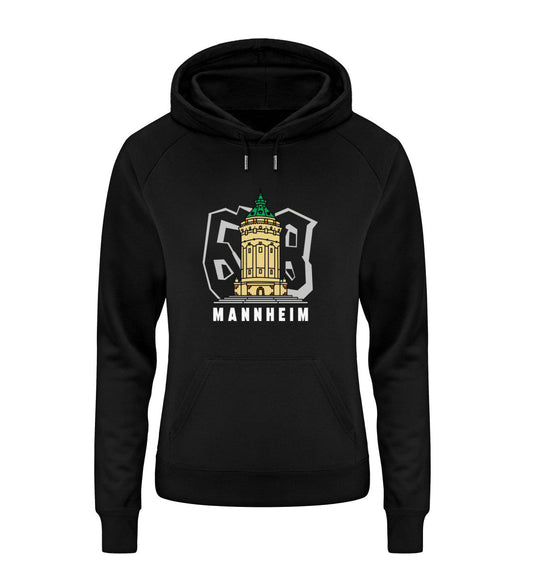 68 Mannheim Wasserturm Damen Organic Hoodie - talejo
