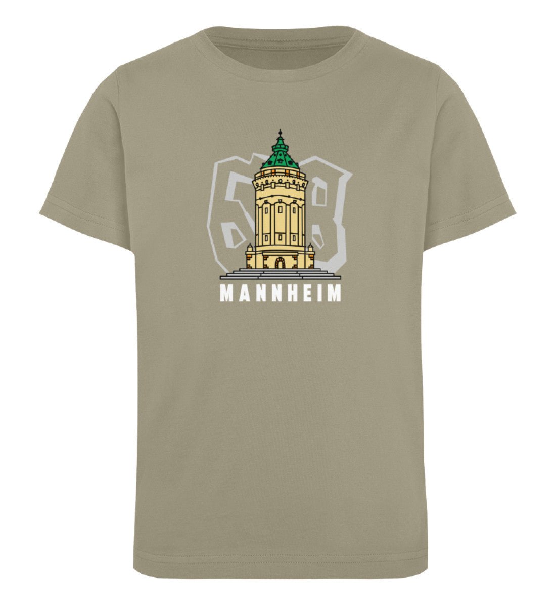 68 Mannheim Wasserturm Kids Organic Shirt - talejo