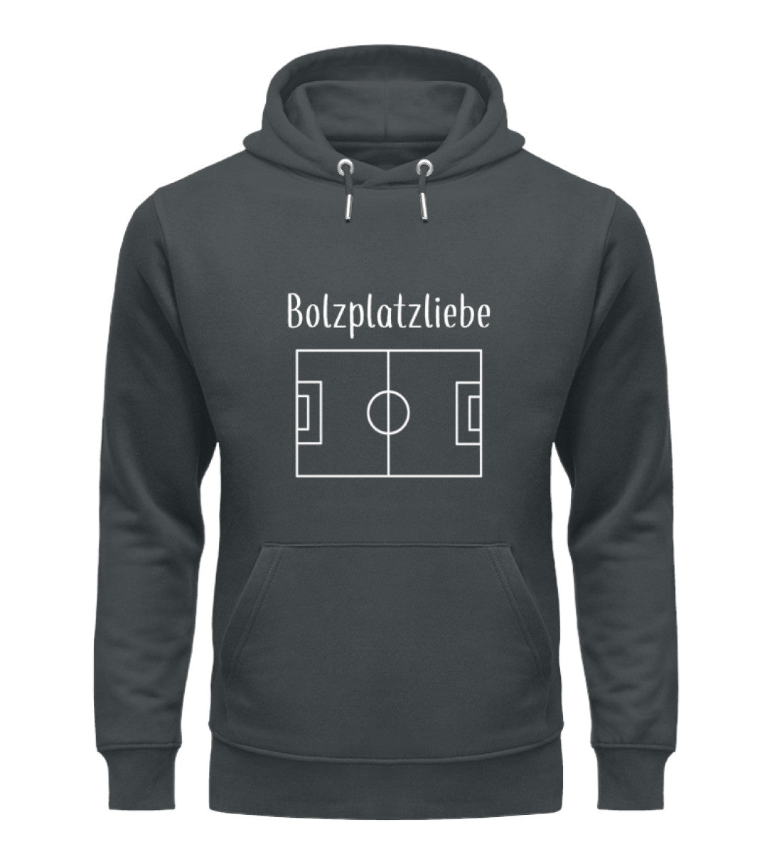 Bolzplatzliebe dark Herren Organic Hoodie - talejo