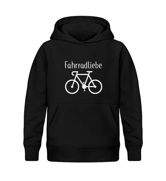 Fahrradliebe dark Kids Organic Hoodie - talejo