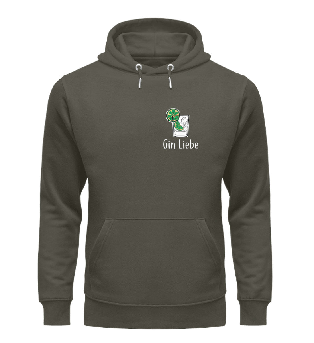 Gin Liebe dark Herren Organic Hoodie - talejo