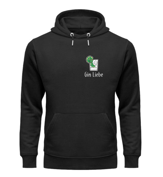 Gin Liebe dark Herren Organic Hoodie - talejo