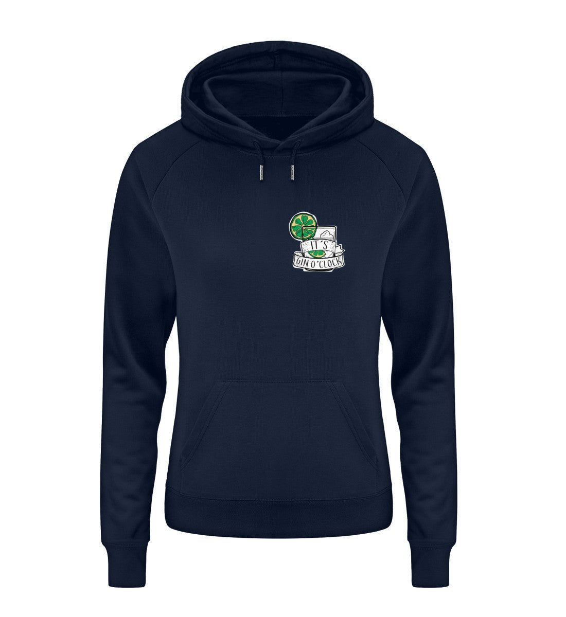 It´s Gin O´clock dark Damen Organic Hoodie - talejo