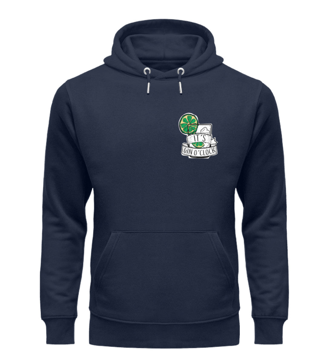 It´s Gin O´Clock Herren Organic Hoodie - talejo