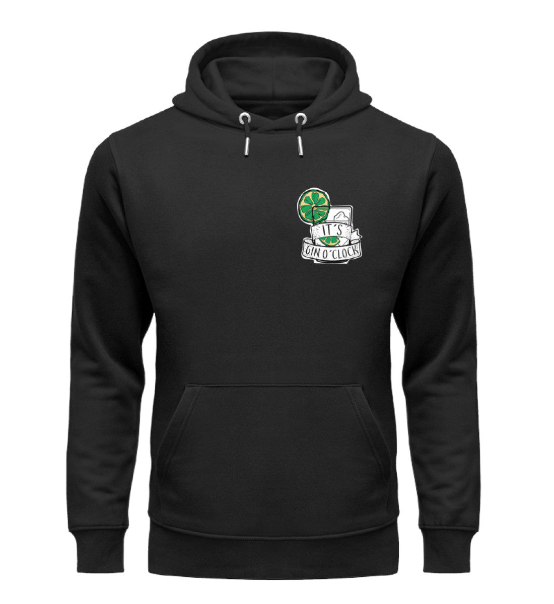It´s Gin O´Clock Herren Organic Hoodie - talejo