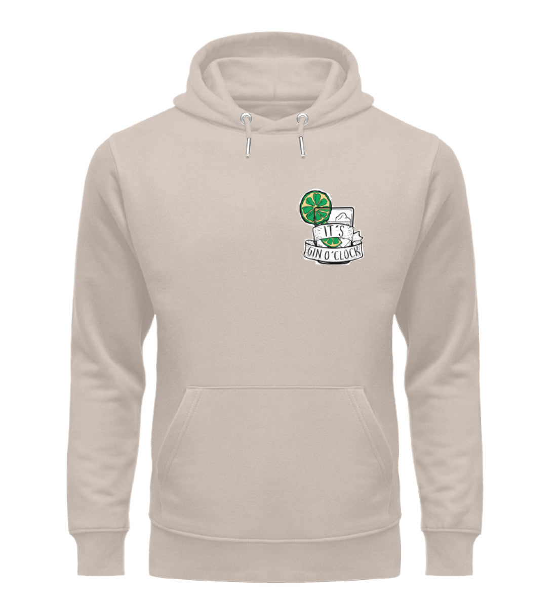 It´s Gin O´Clock Herren Organic Hoodie - talejo