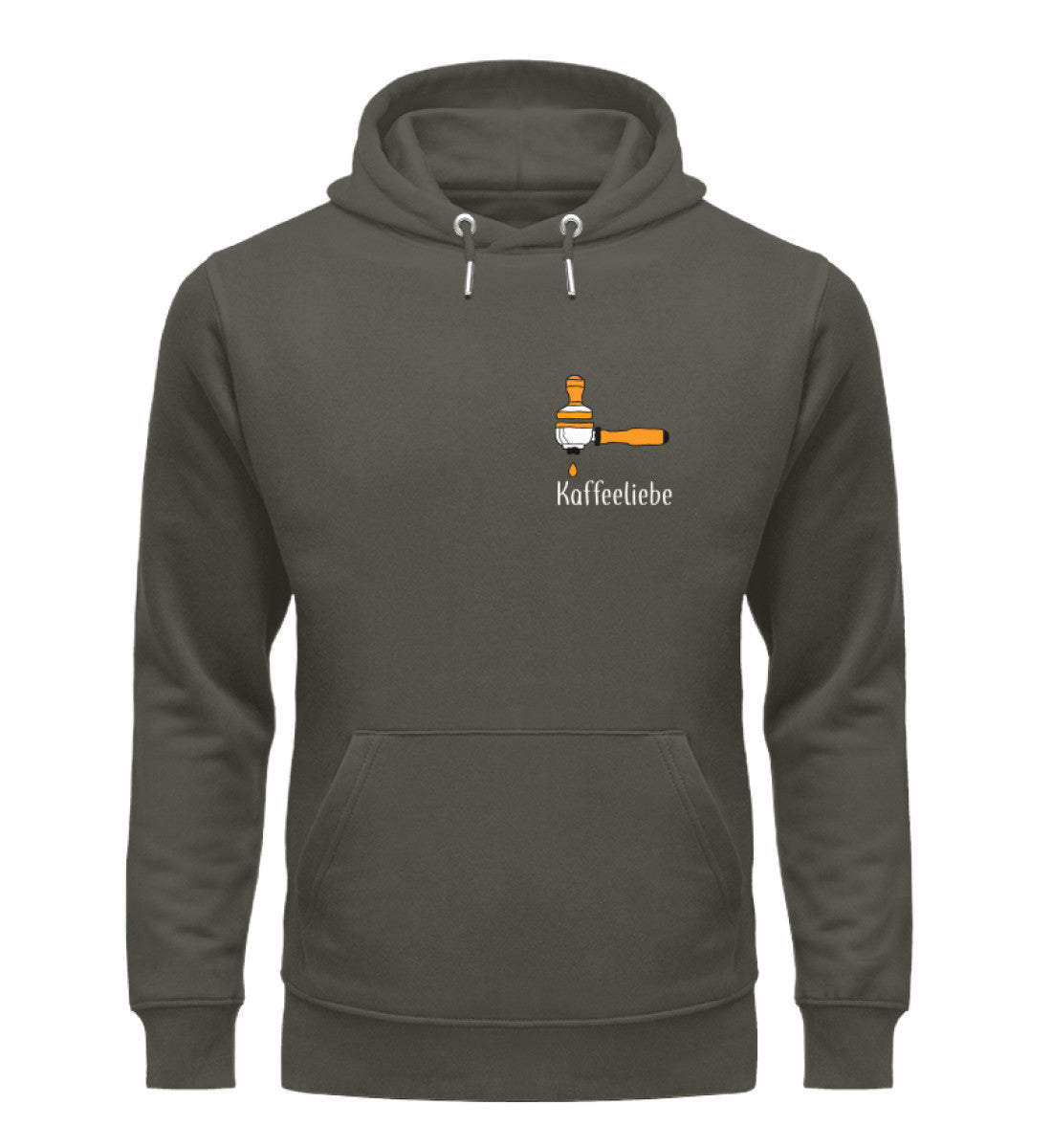 Kaffeeliebe dark Herren Organic Hoodie - talejo