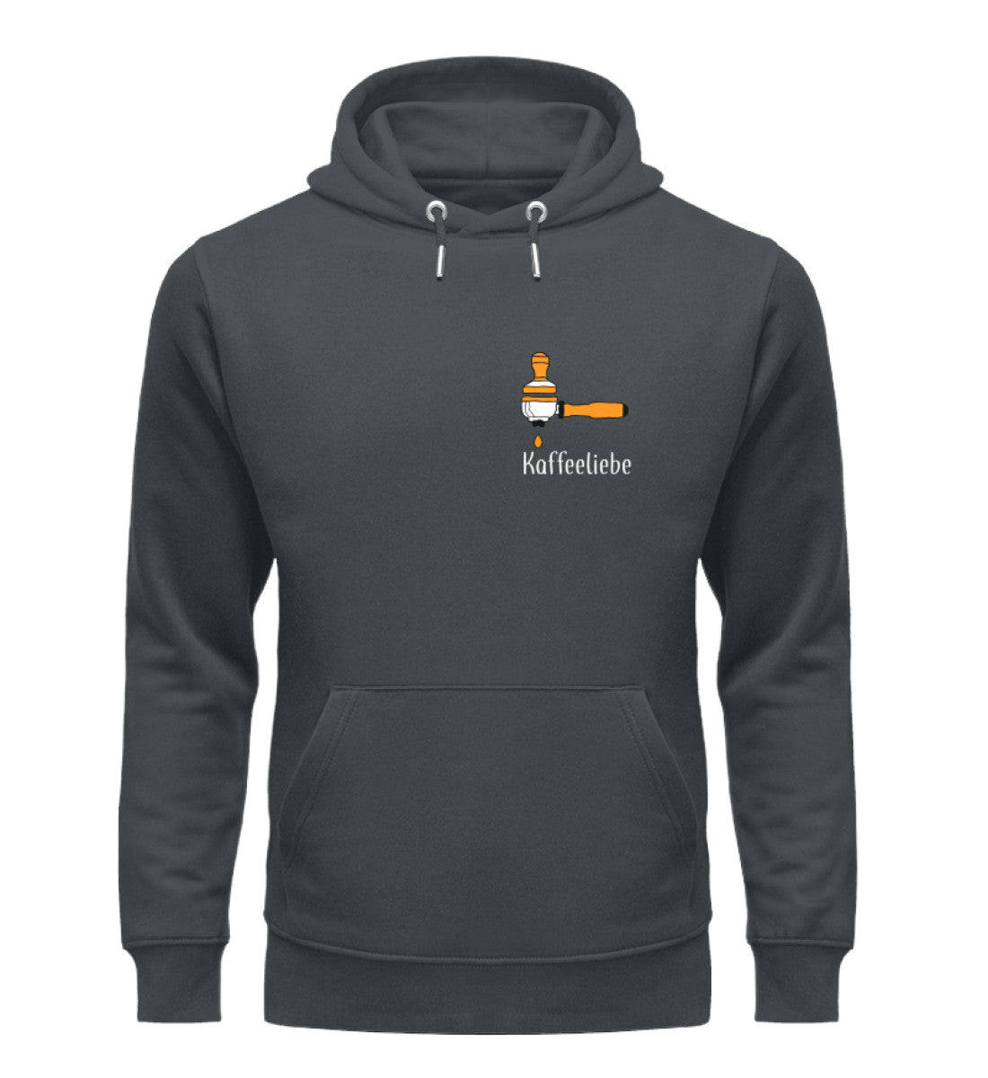 Kaffeeliebe dark Herren Organic Hoodie - talejo