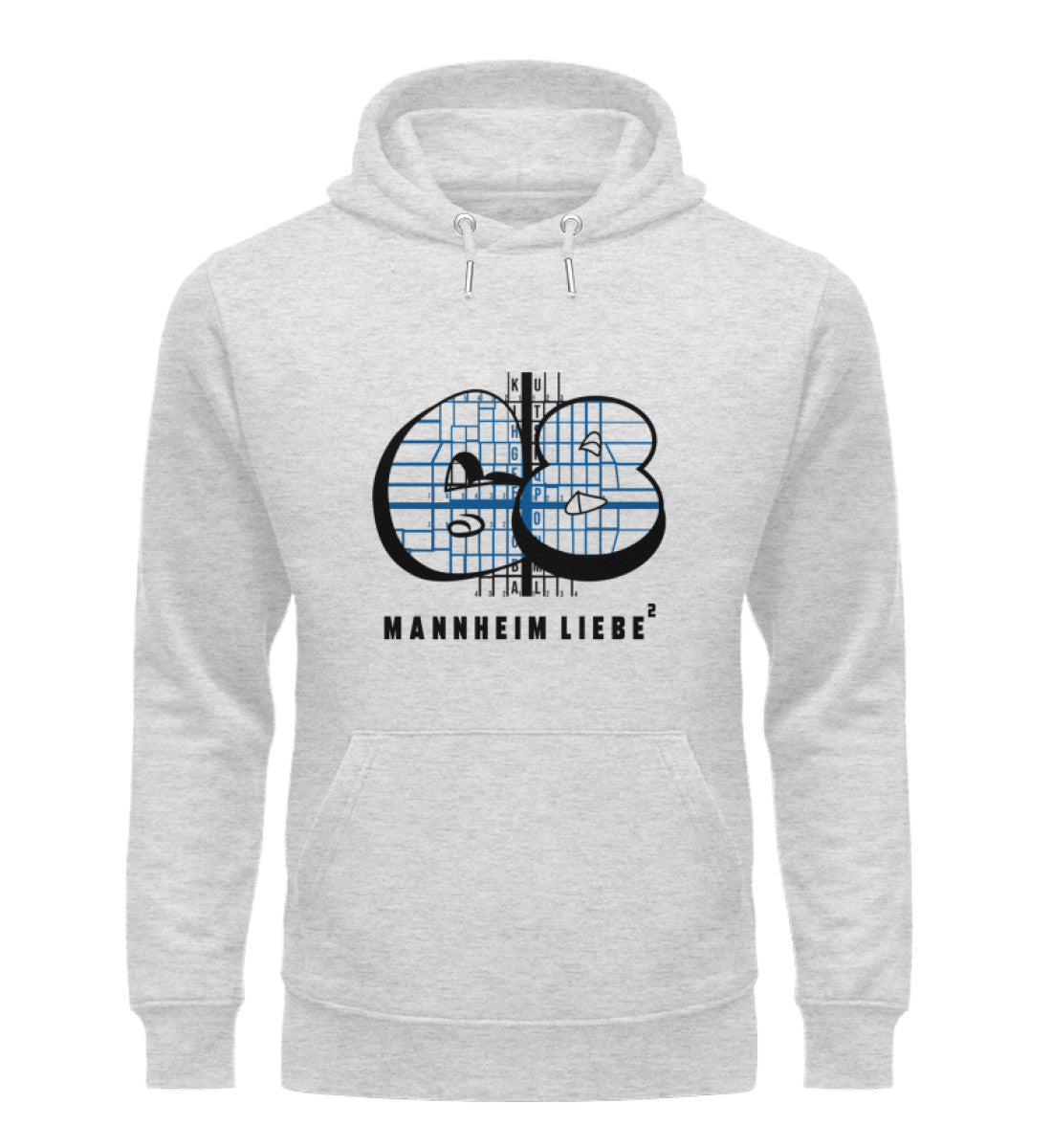 Mannheim 68 Quadrate Herren Organic Hoodie - talejo