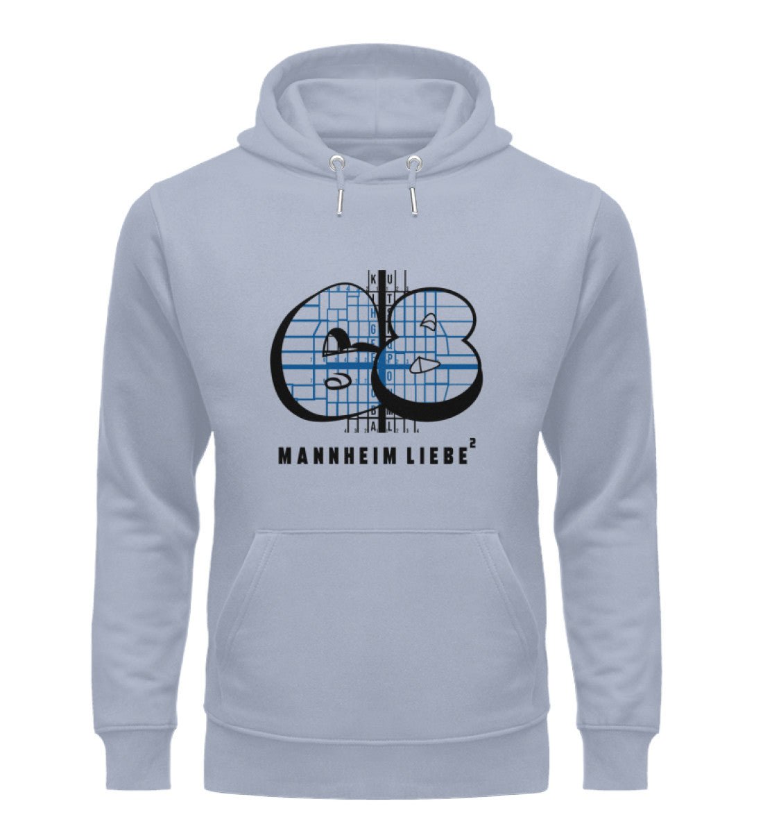Mannheim 68 Quadrate Herren Organic Hoodie - talejo