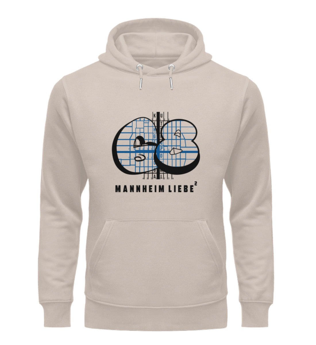 Mannheim 68 Quadrate Herren Organic Hoodie - talejo