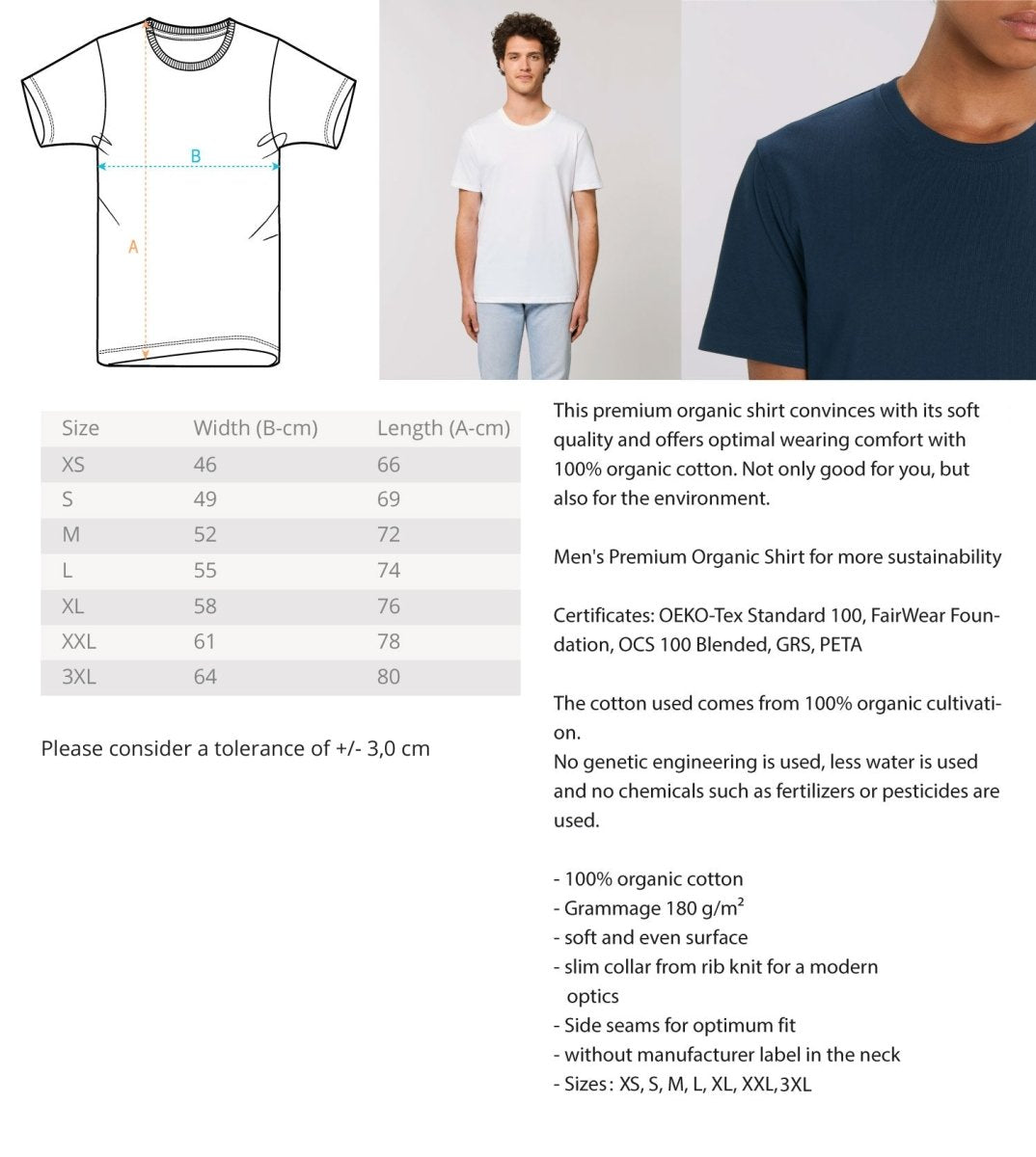 Mannheim Wasserturm Herren Organic Shirt - talejo