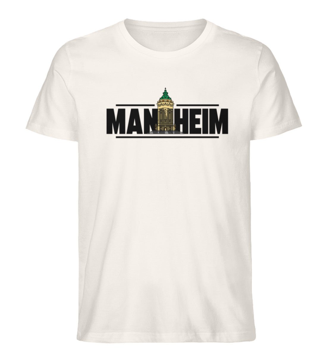 Mannheim Wasserturm transparent Herren Organic Shirt - talejo