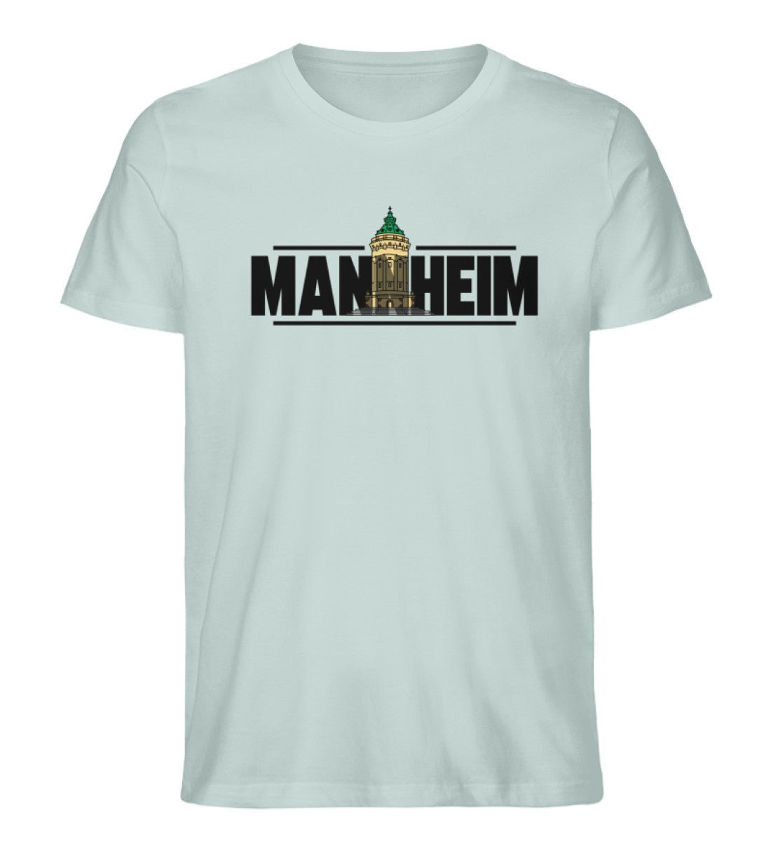 Mannheim Wasserturm transparent Herren Organic Shirt - talejo