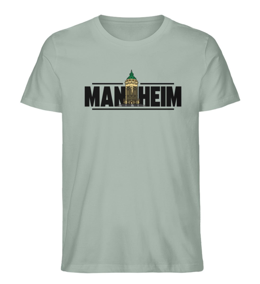 Mannheim Wasserturm transparent Herren Organic Shirt - talejo