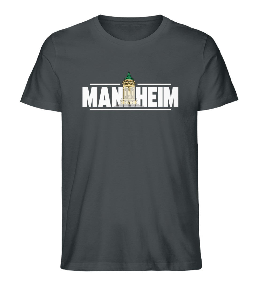 Mannheim Wasserturm transparent Herren Organic Shirt - talejo