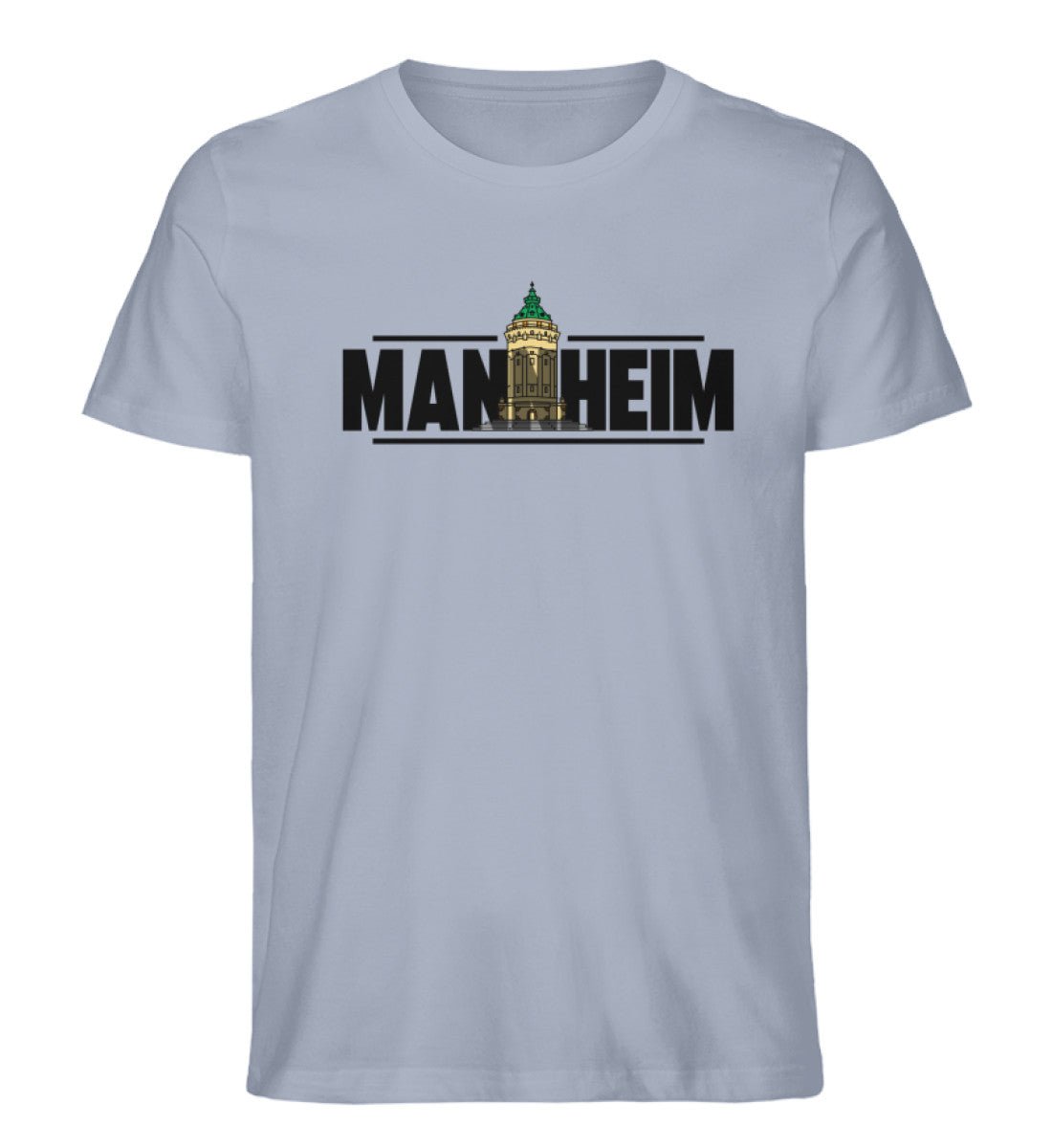 Mannheim Wasserturm transparent Herren Organic Shirt - talejo