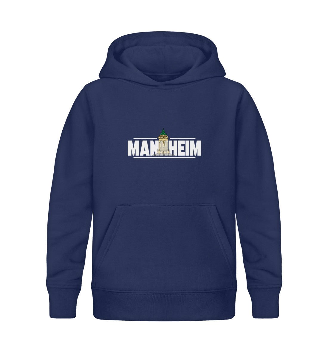 Mannheim Wasserturm transparent Kids Organic Hoodie - talejo