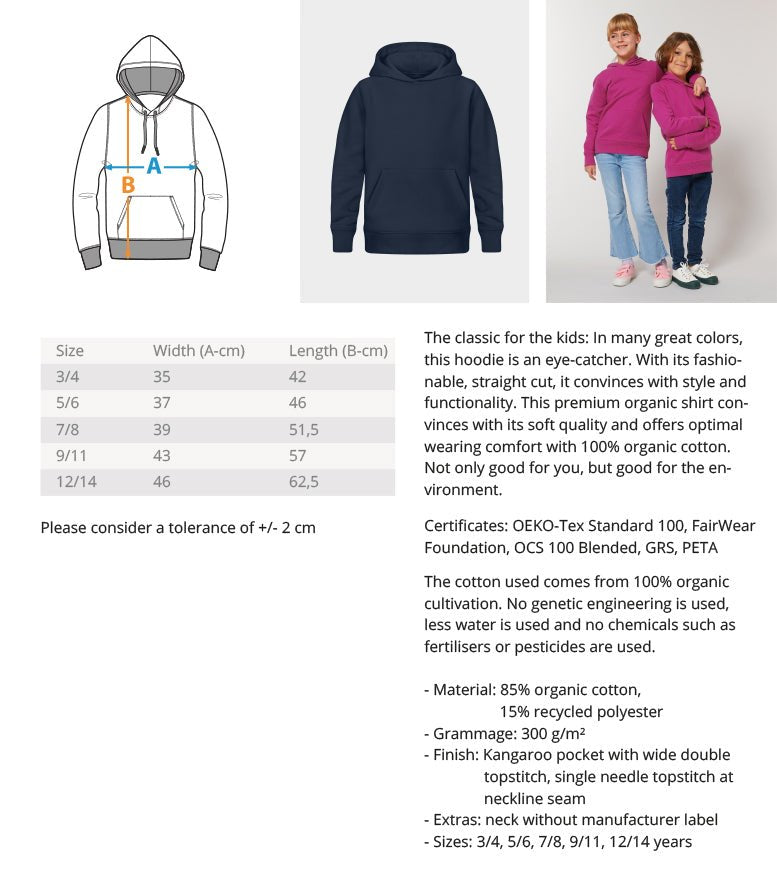 Mannheim Wasserturm transparent Kids Organic Hoodie - talejo