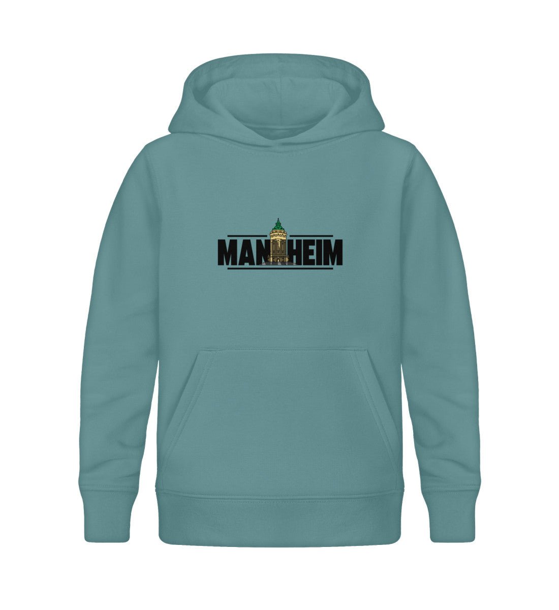 Mannheim Wasserturm transparent Kids Organic Hoodie - talejo