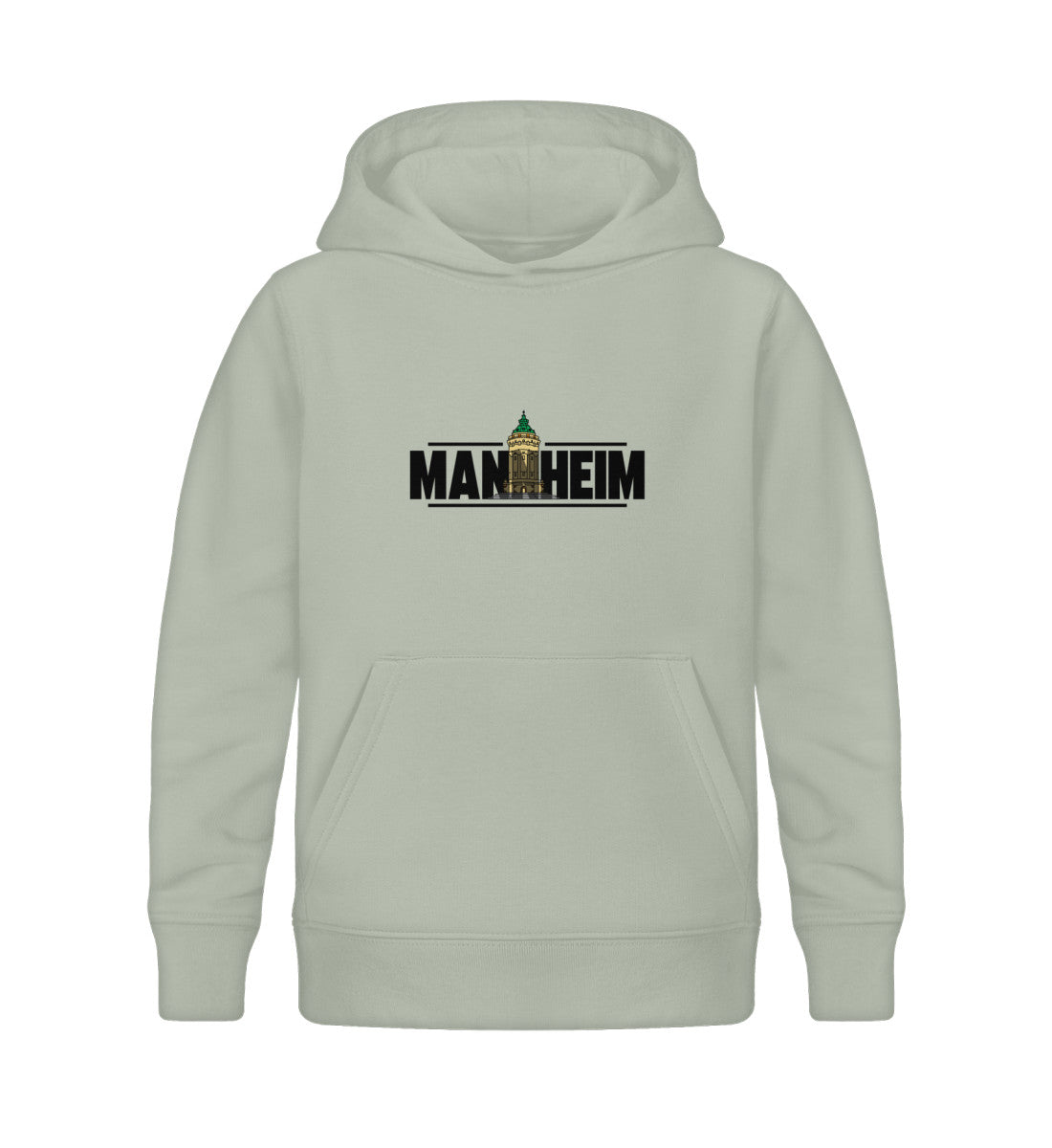 Mannheim Wasserturm transparent Kids Organic Hoodie - talejo