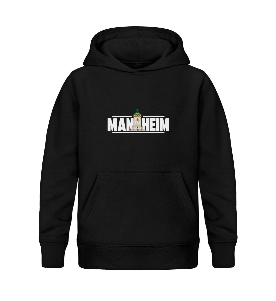 Mannheim Wasserturm transparent Kids Organic Hoodie - talejo