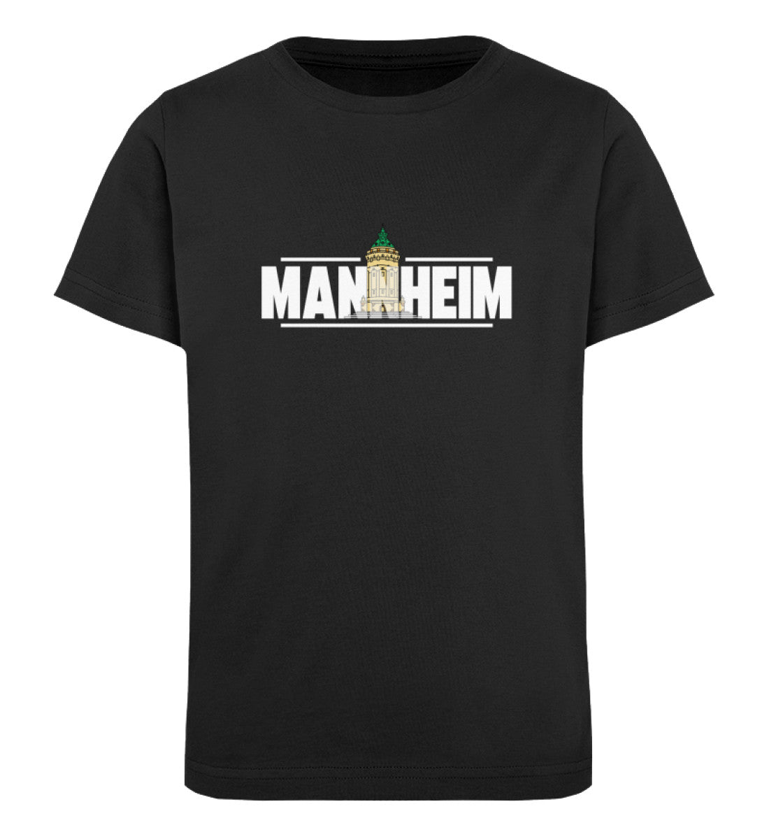 Mannheim Wasserturm transparent Kids Organic Shirt - talejo