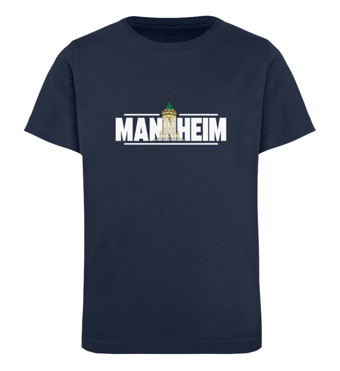 Mannheim Wasserturm transparent Kids Organic Shirt - talejo
