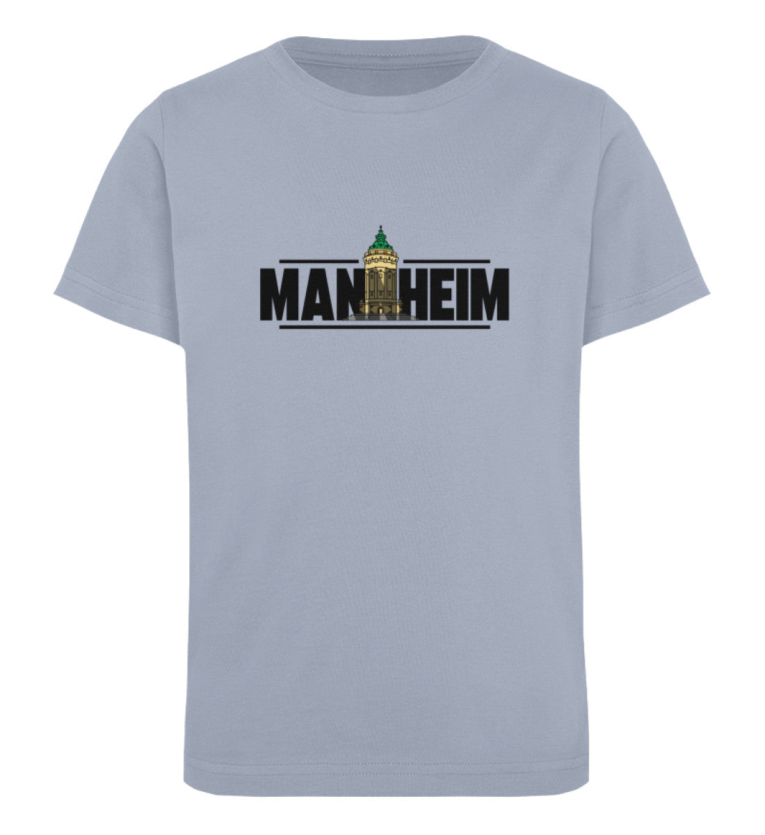 Mannheim Wasserturm transparent Kids Organic Shirt - talejo