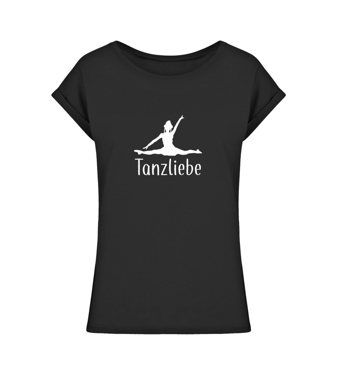 Tanzliebe dark Damen Extended Shoulder Shirt - talejo