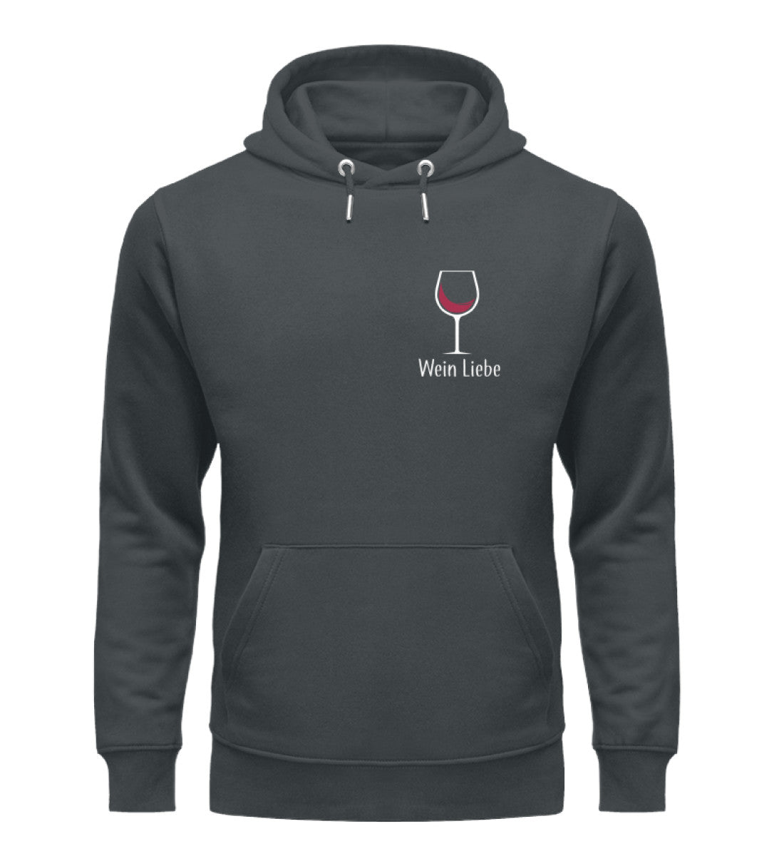 Wein Liebe dark Herren Organic Hoodie - talejo