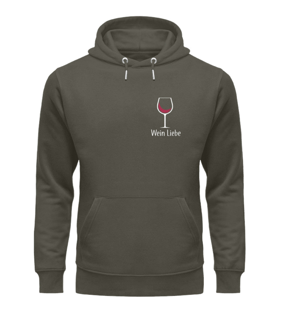 Wein Liebe dark Herren Organic Hoodie - talejo