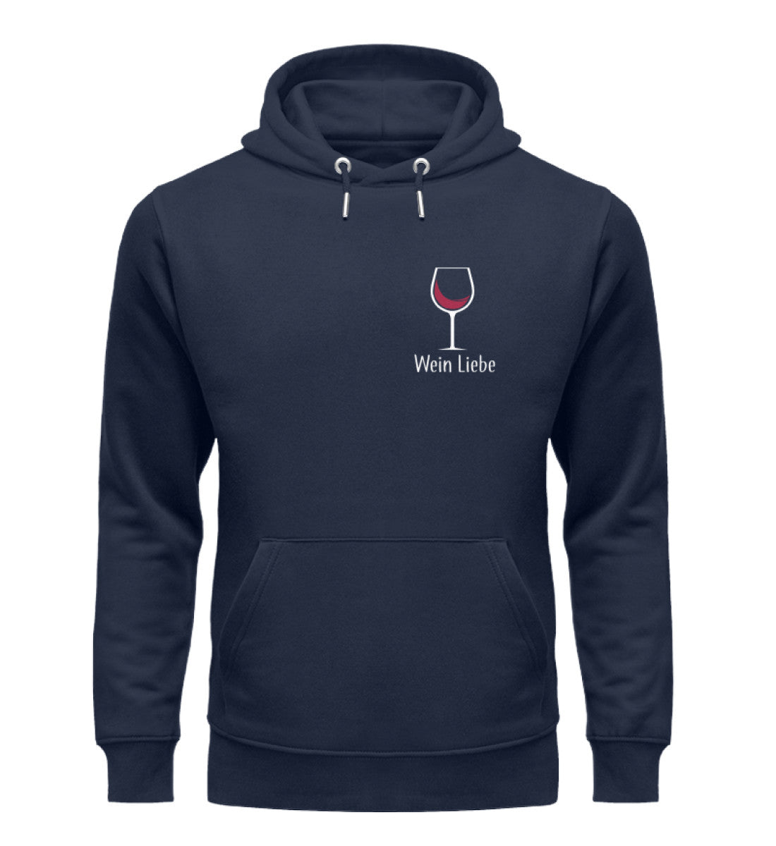 Wein Liebe dark Herren Organic Hoodie - talejo